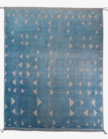 9' 8 x 12' 1 Hand Knotted Moroccan Wool Rug