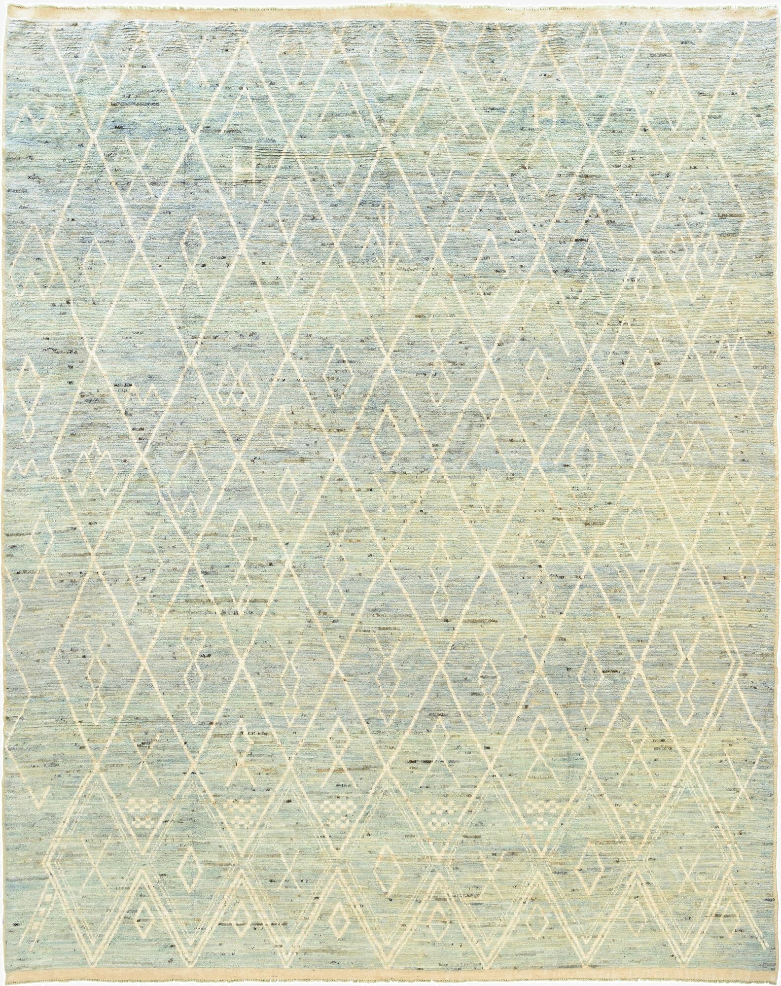 12' 2 x 15'  Hand Knotted Moroccan Wool Rug