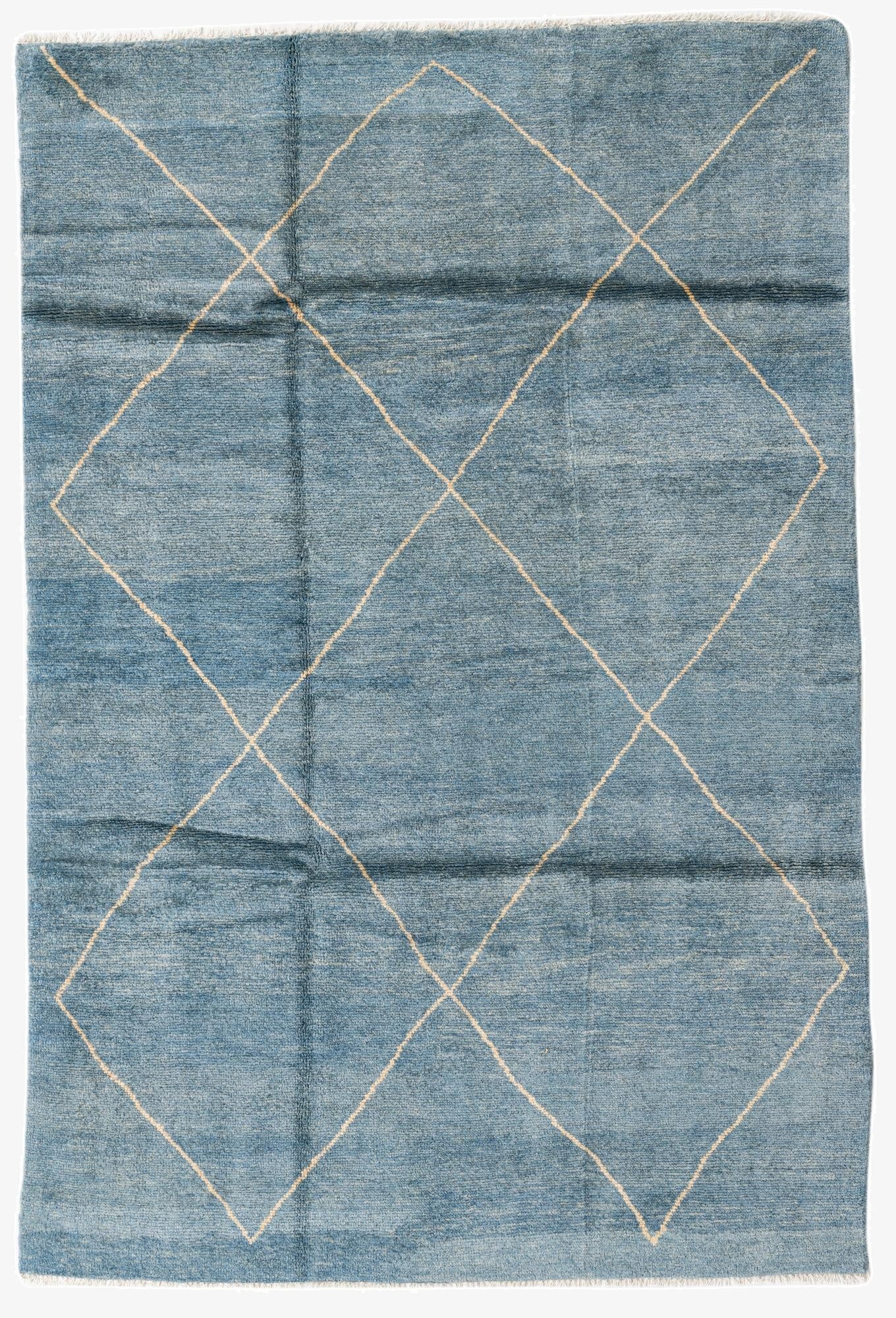 5' 7 x 8' 4  Hand Knotted Moroccan Wool Rug