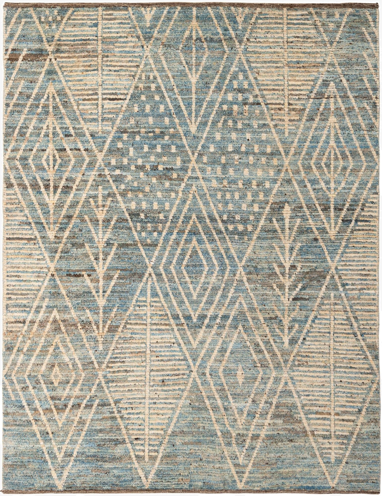 6' x 7' 10  Hand Knotted Moroccan Wool Rug