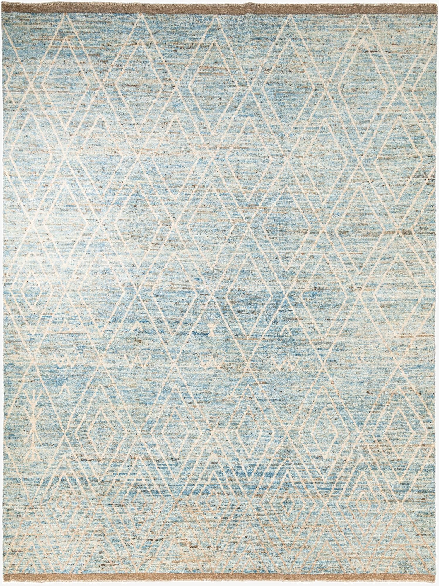 10' 3 x 13' 7  Hand Knotted Moroccan Wool Rug