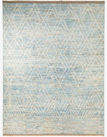 10' 3 x 13' 7 Hand Knotted Moroccan Wool Rug