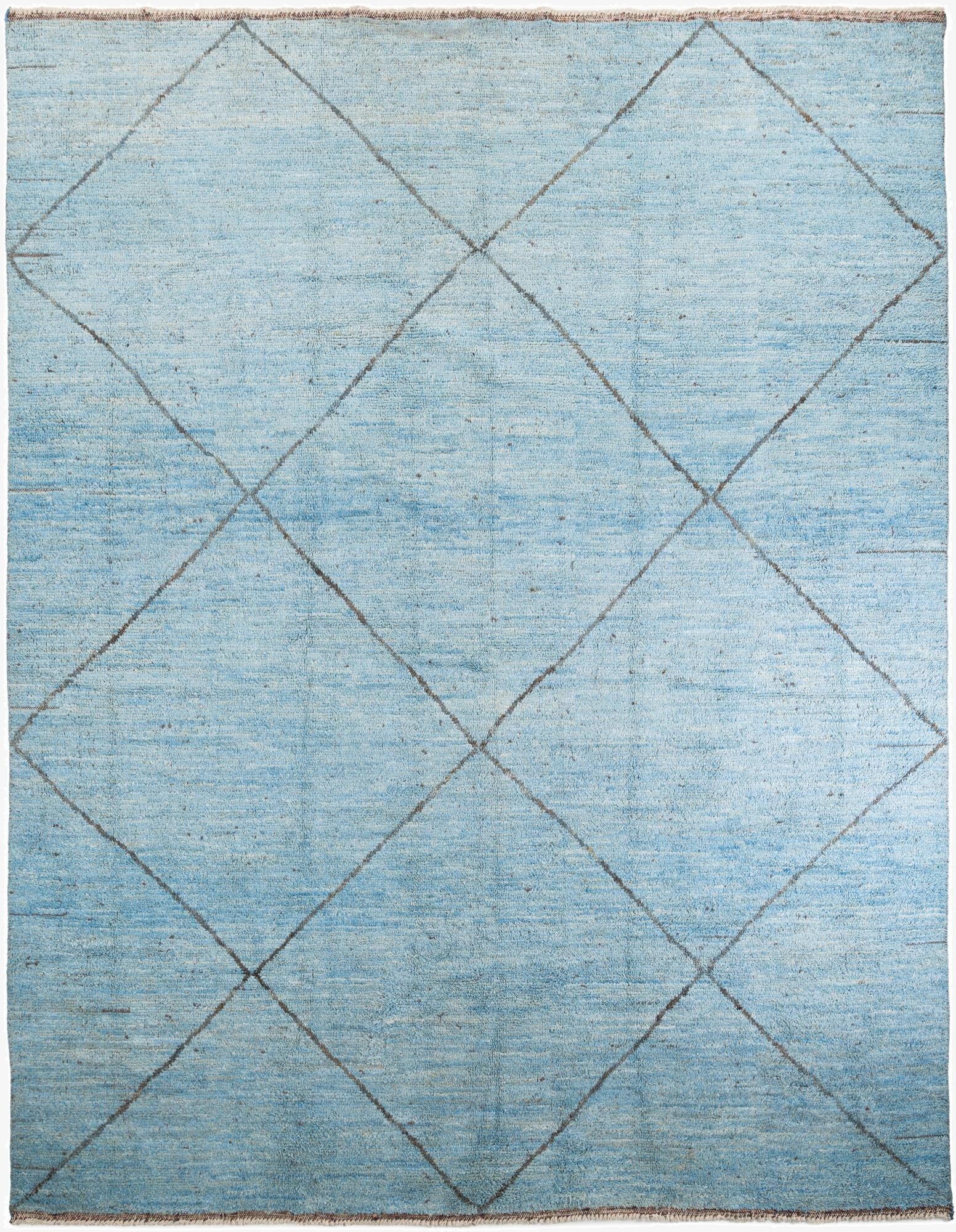11' 7 x 15' 4  Hand Knotted Moroccan Wool Rug