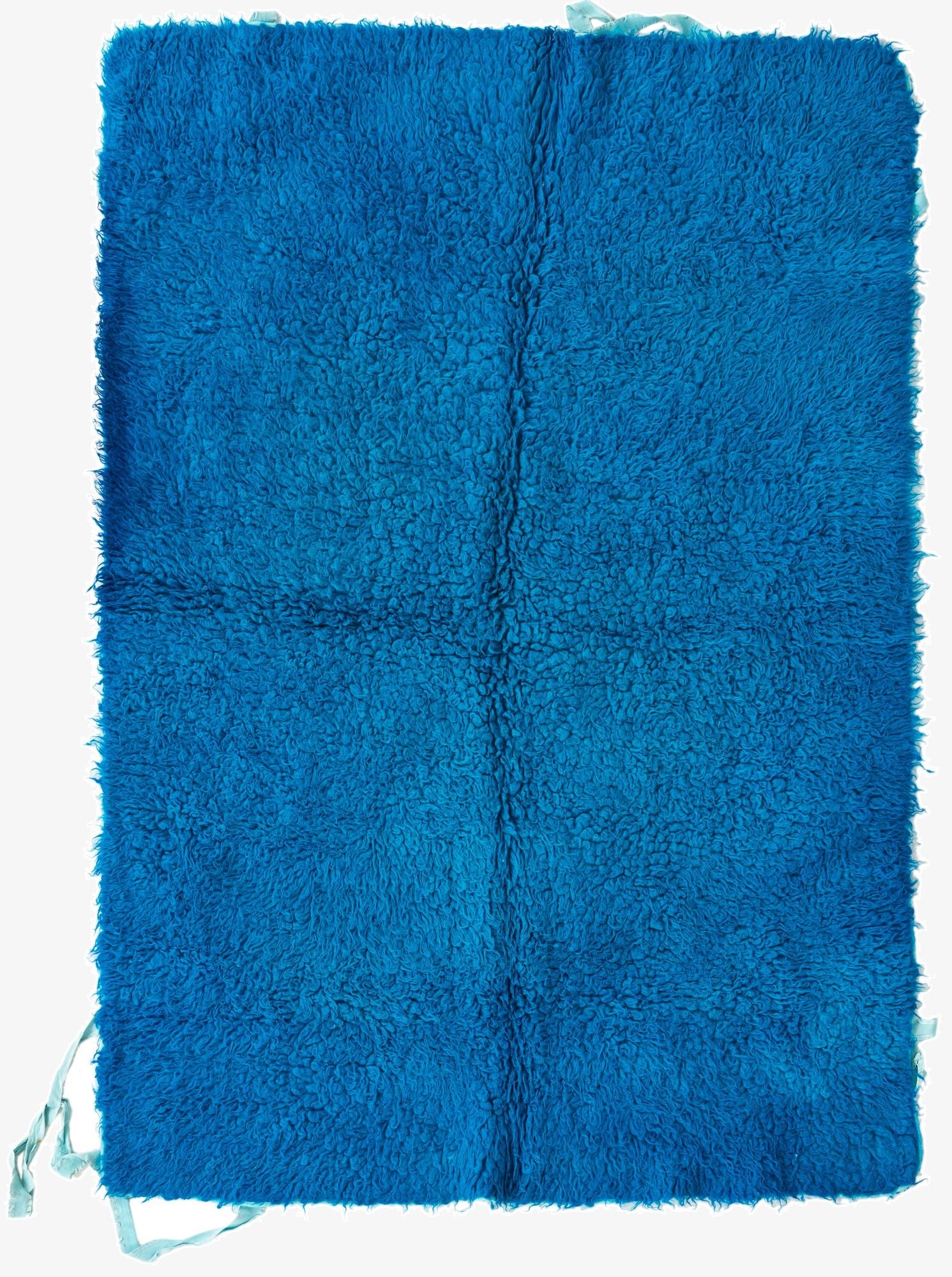 4' 7 x 6' 2  Hand Knotted Moroccan Wool Rug