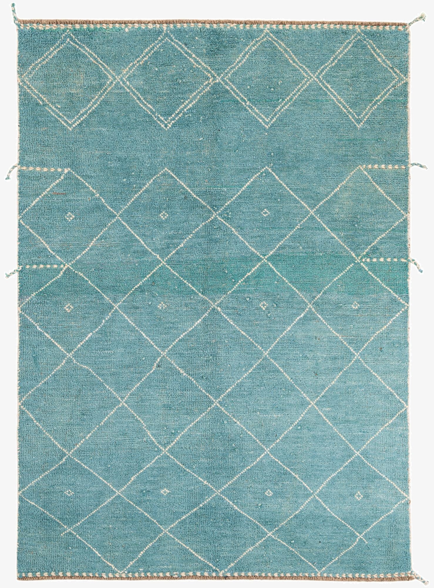 5' 2 x 7' 4  Hand Knotted Moroccan Wool Rug