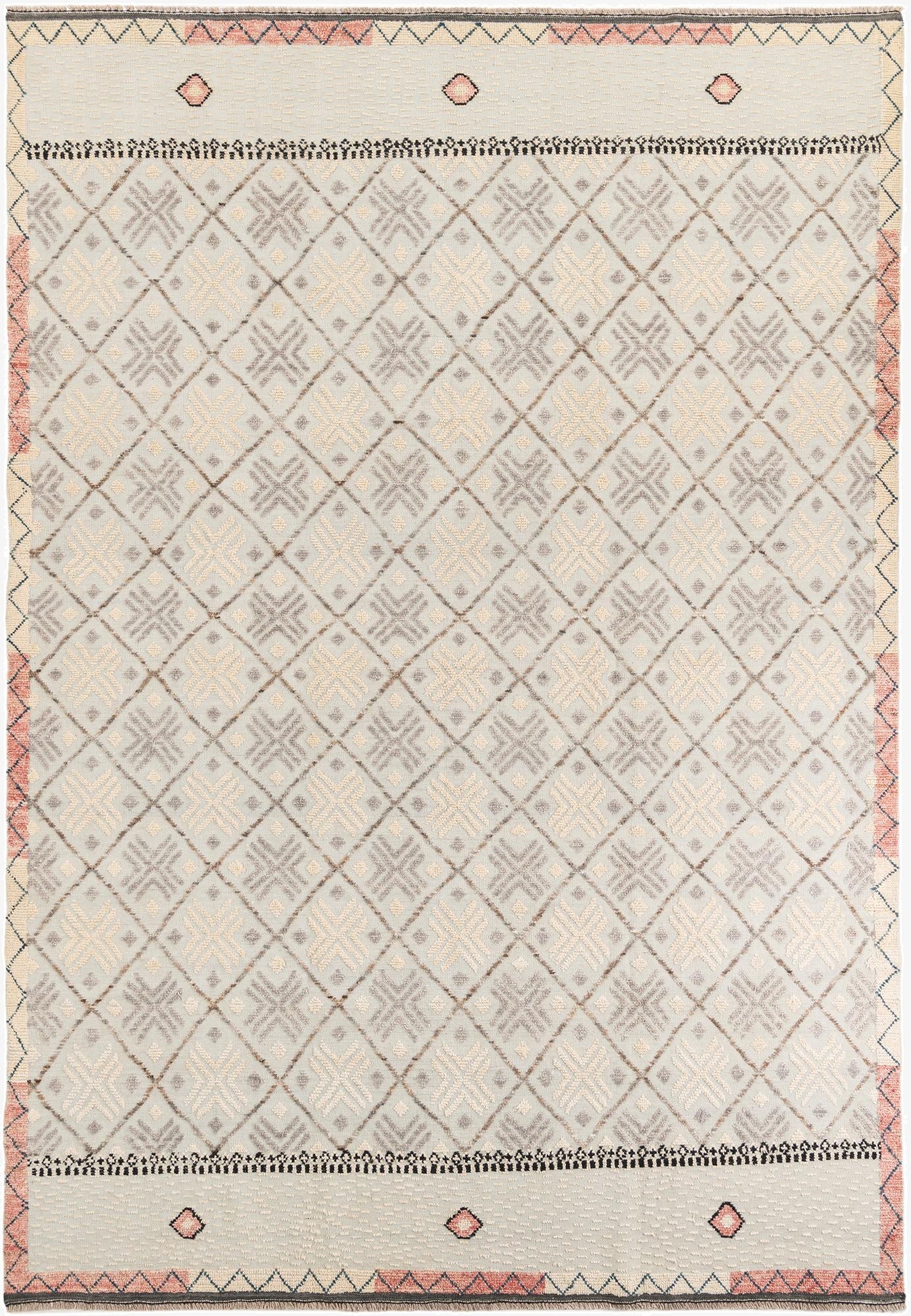 8' 8 x 12' 8  Hand Knotted Moroccan Wool Rug