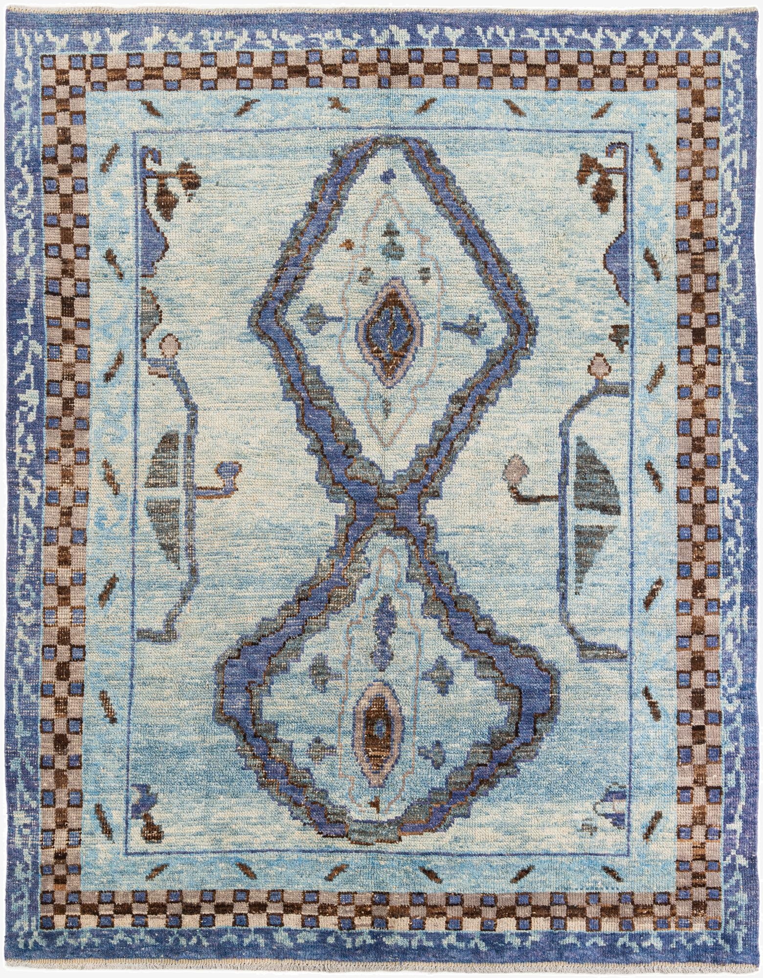 8' 4 x 10' 5  Hand Knotted Moroccan Wool Rug