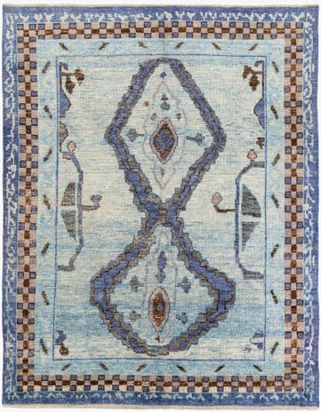 8' 4 x 10' 5 Hand Knotted Moroccan Wool Rug