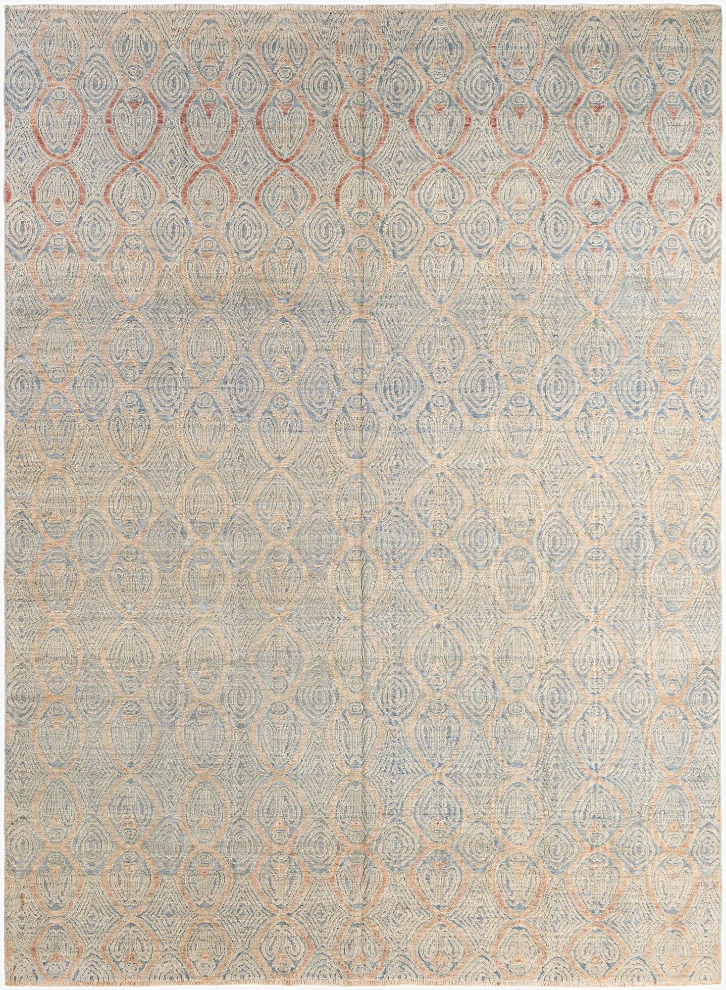 8' 10 x 12' 2  Hand Knotted Moroccan Wool Rug