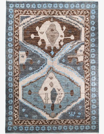 10' 2 x 14' 5 Hand Knotted Moroccan Wool Rug