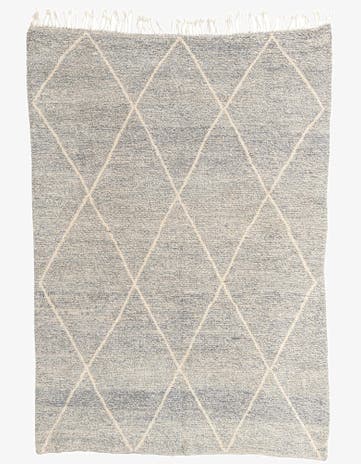 6' 10 x 9' 5 Hand Knotted Moroccan Wool Rug