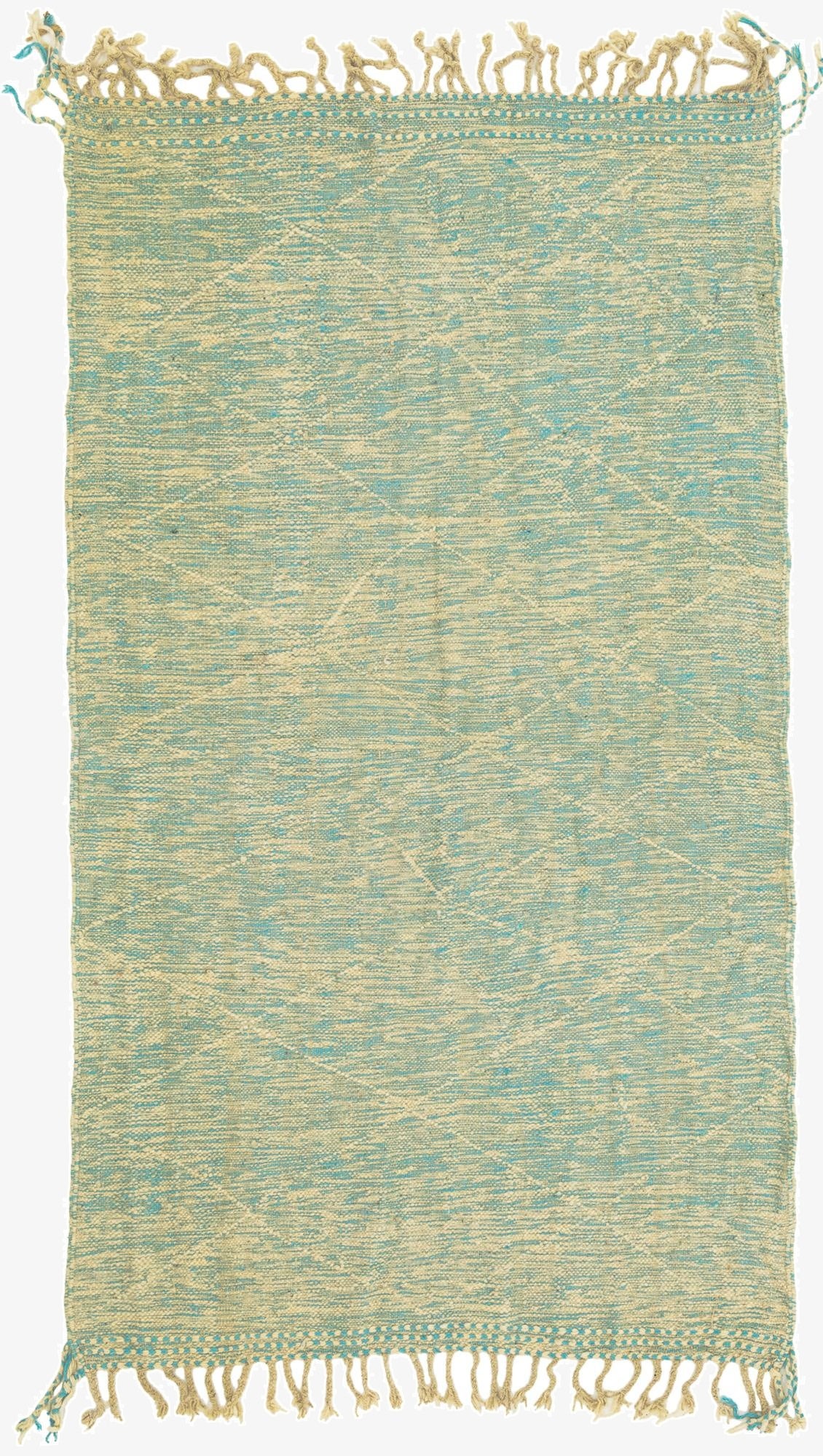4' 9 x 8' 6  Hand Knotted Moroccan Wool Rug