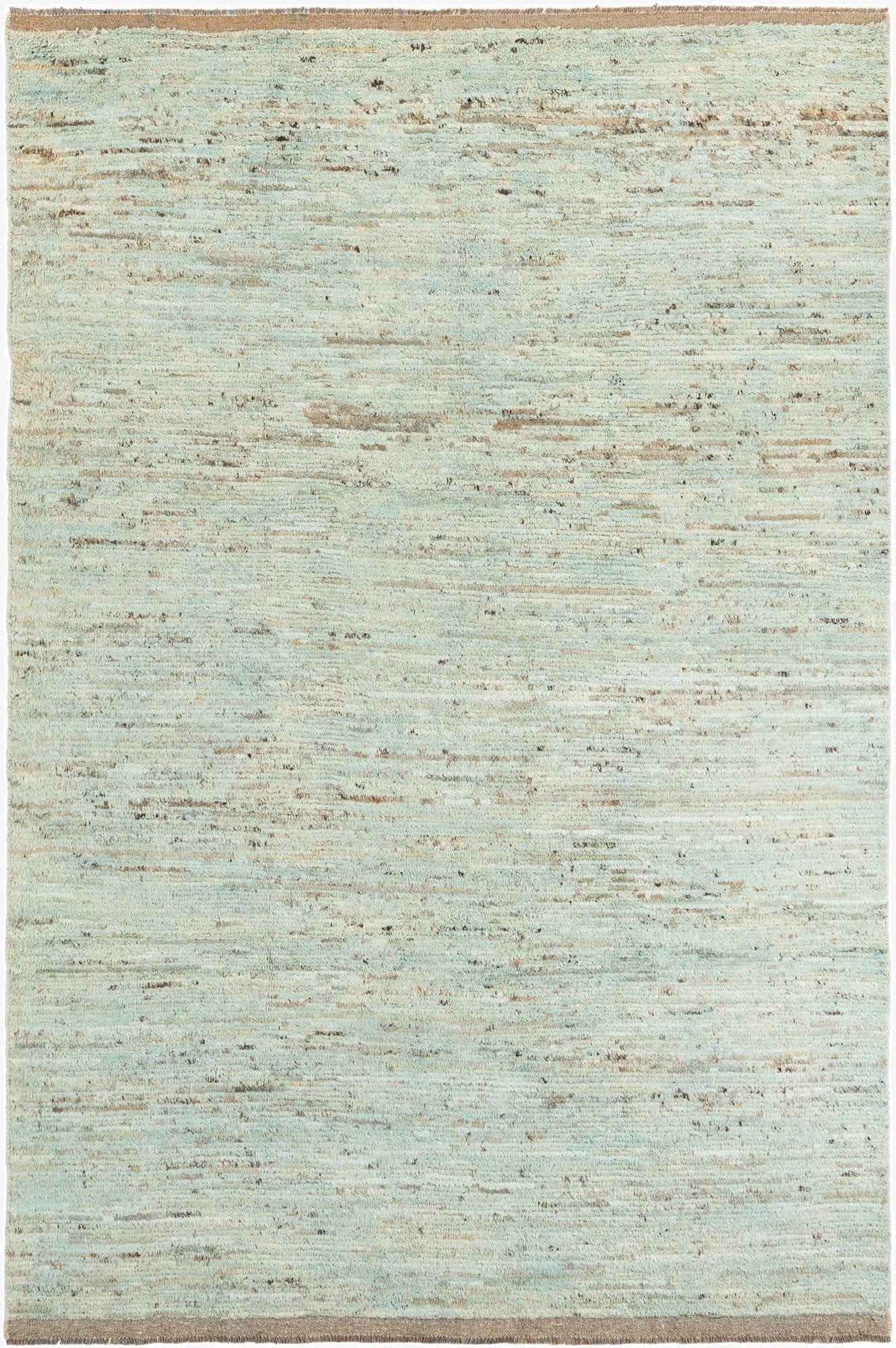 6' 7 x 9' 9  Hand Knotted Moroccan Wool Rug