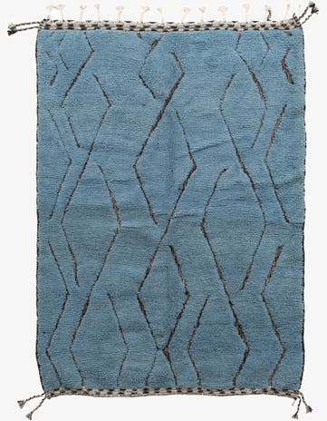 5' 6 x 7' 7 Hand Knotted Moroccan Wool Rug