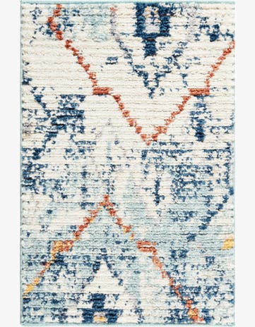 Light Blue Morocco Rug