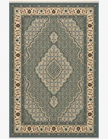 Light Blue Nain Design Rug