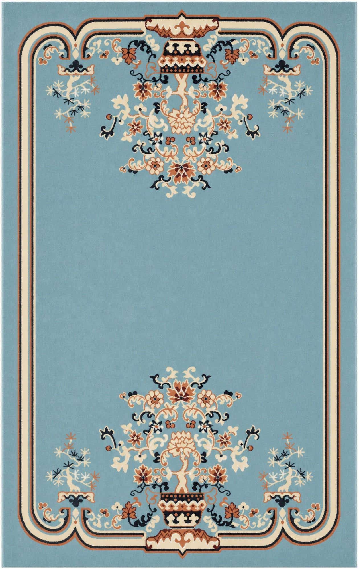 5' 3 x 8' Nain Design Rug