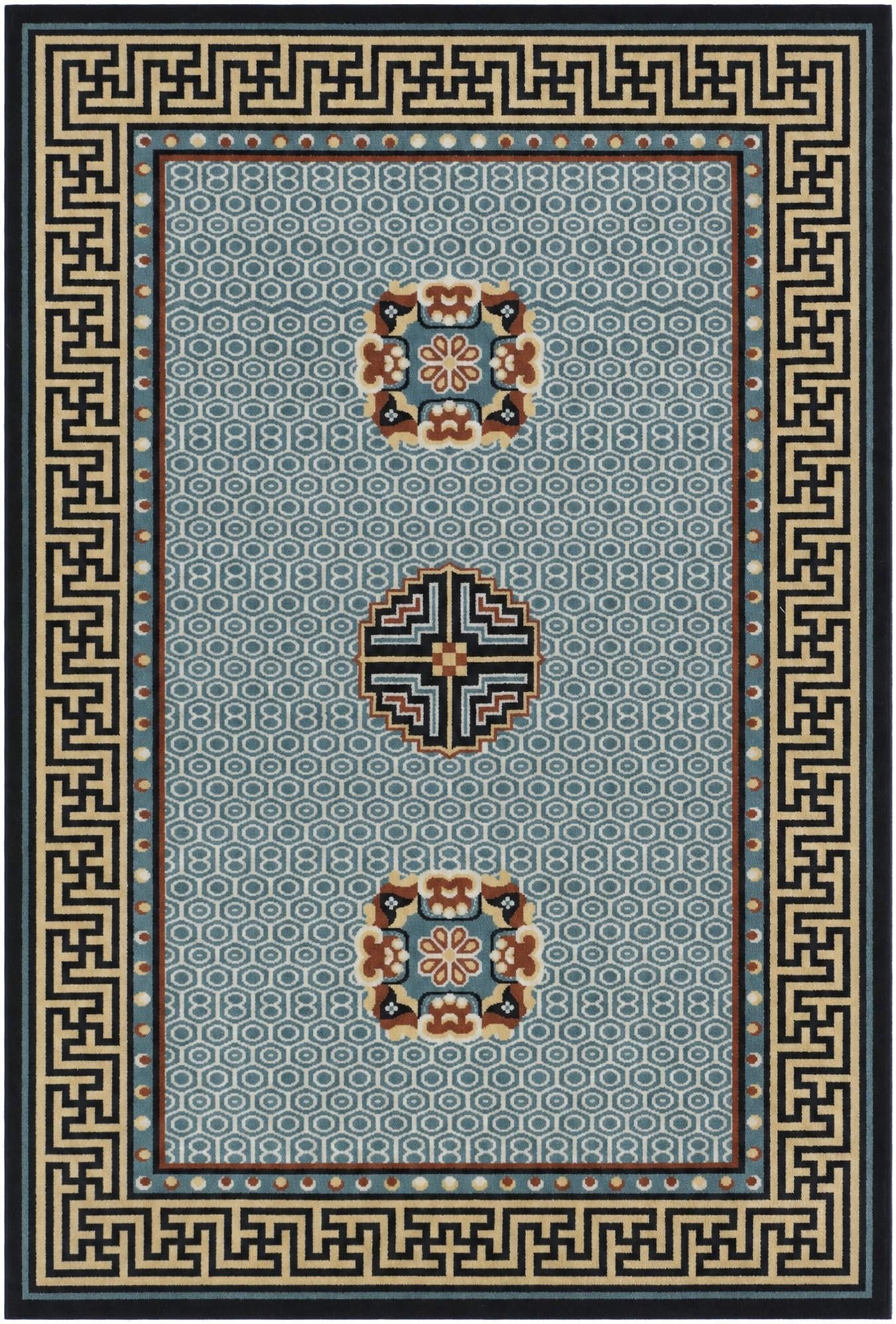 Light Blue Nain Design Rug