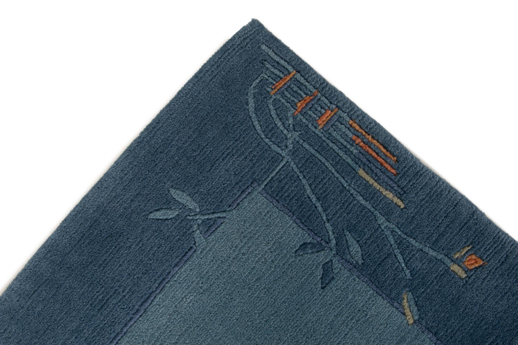 4' 9 x 6' 7 Hand Knotted Nepal Wool Rug