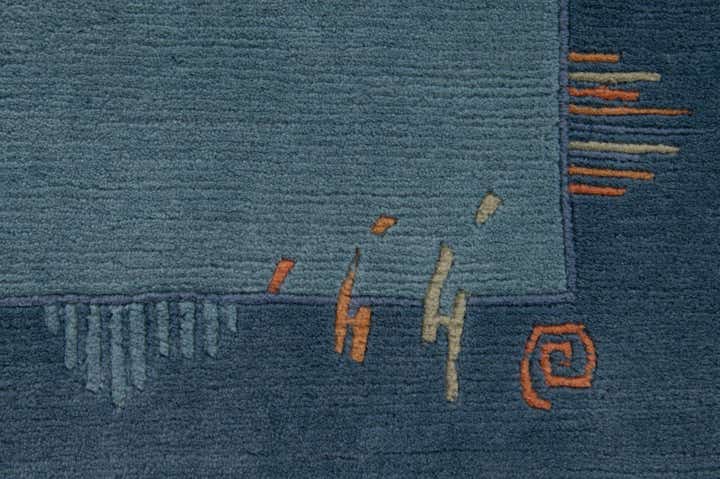 4' 9 x 6' 7 Hand Knotted Nepal Wool Rug