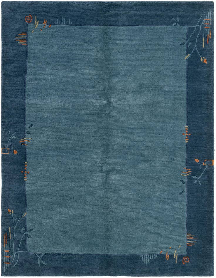 Detail image of 4' 9 x 6' 7 Hand Knotted Nepal Wool Rug
