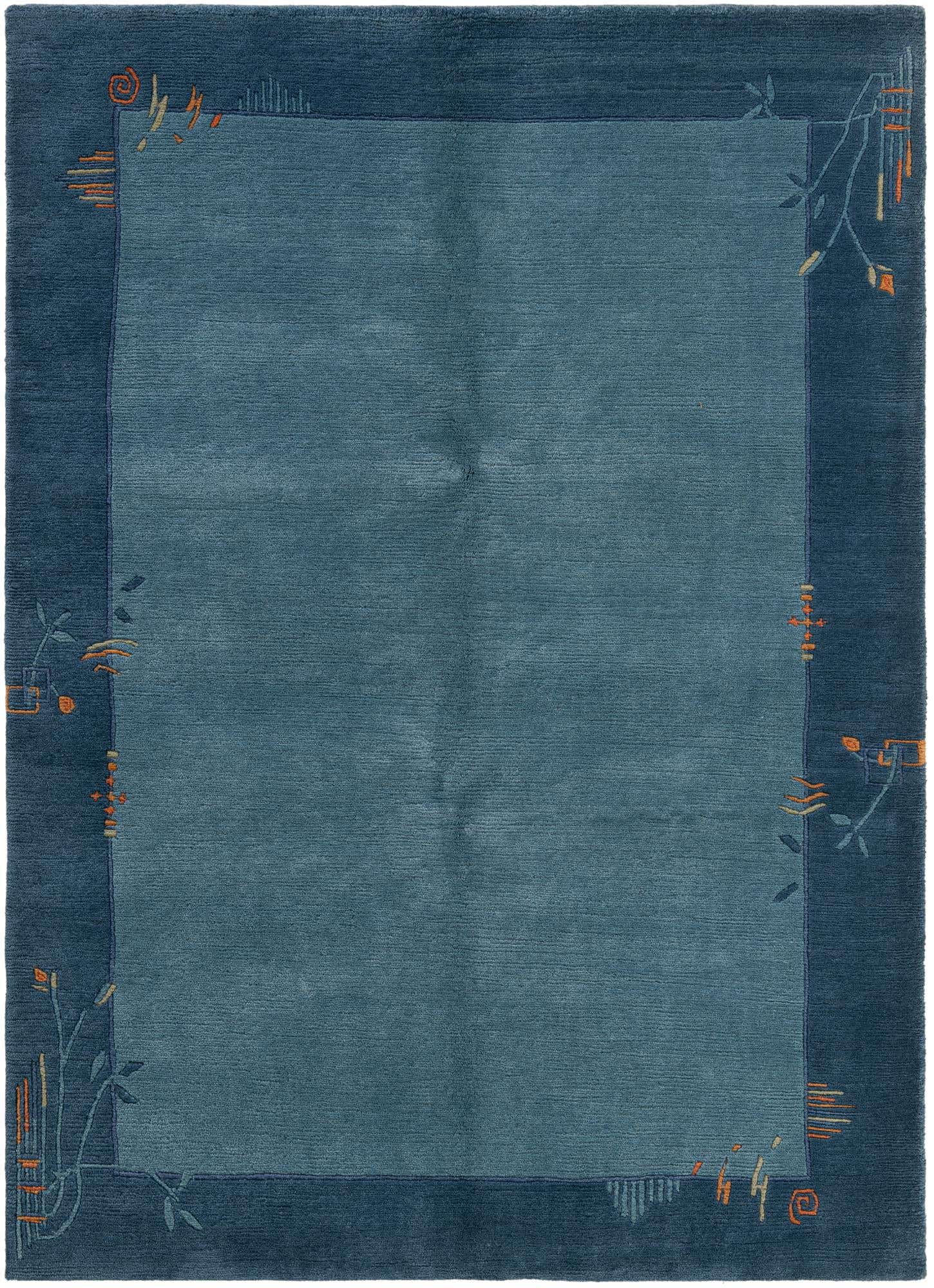 4' 9 x 6' 7 Hand Knotted Nepal Wool Rug