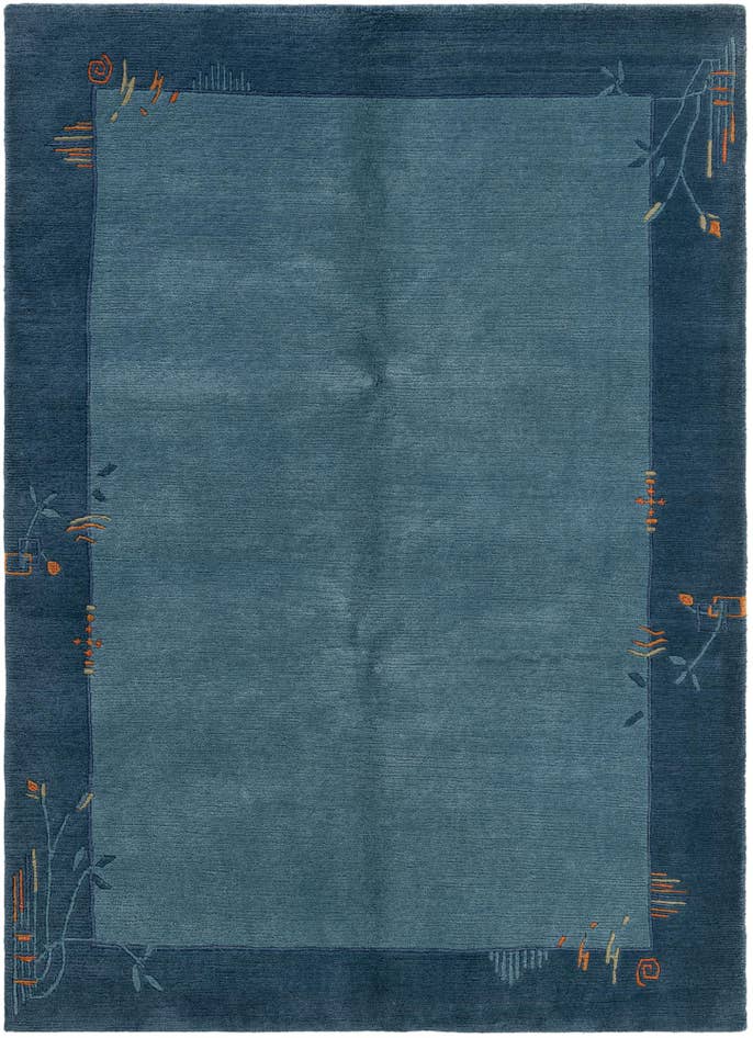 Detail image of 4' 9 x 6' 7 Hand Knotted Nepal Wool Rug