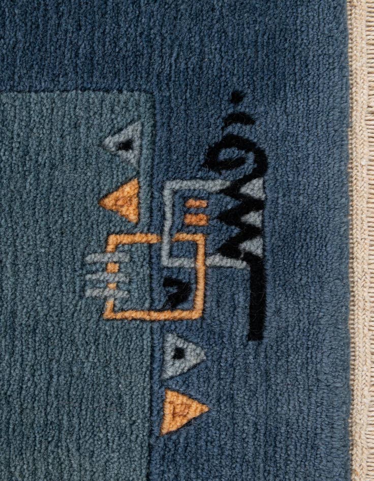 Detail image of 2' 1 x 3' 1  Hand Knotted Nepal Wool Rug