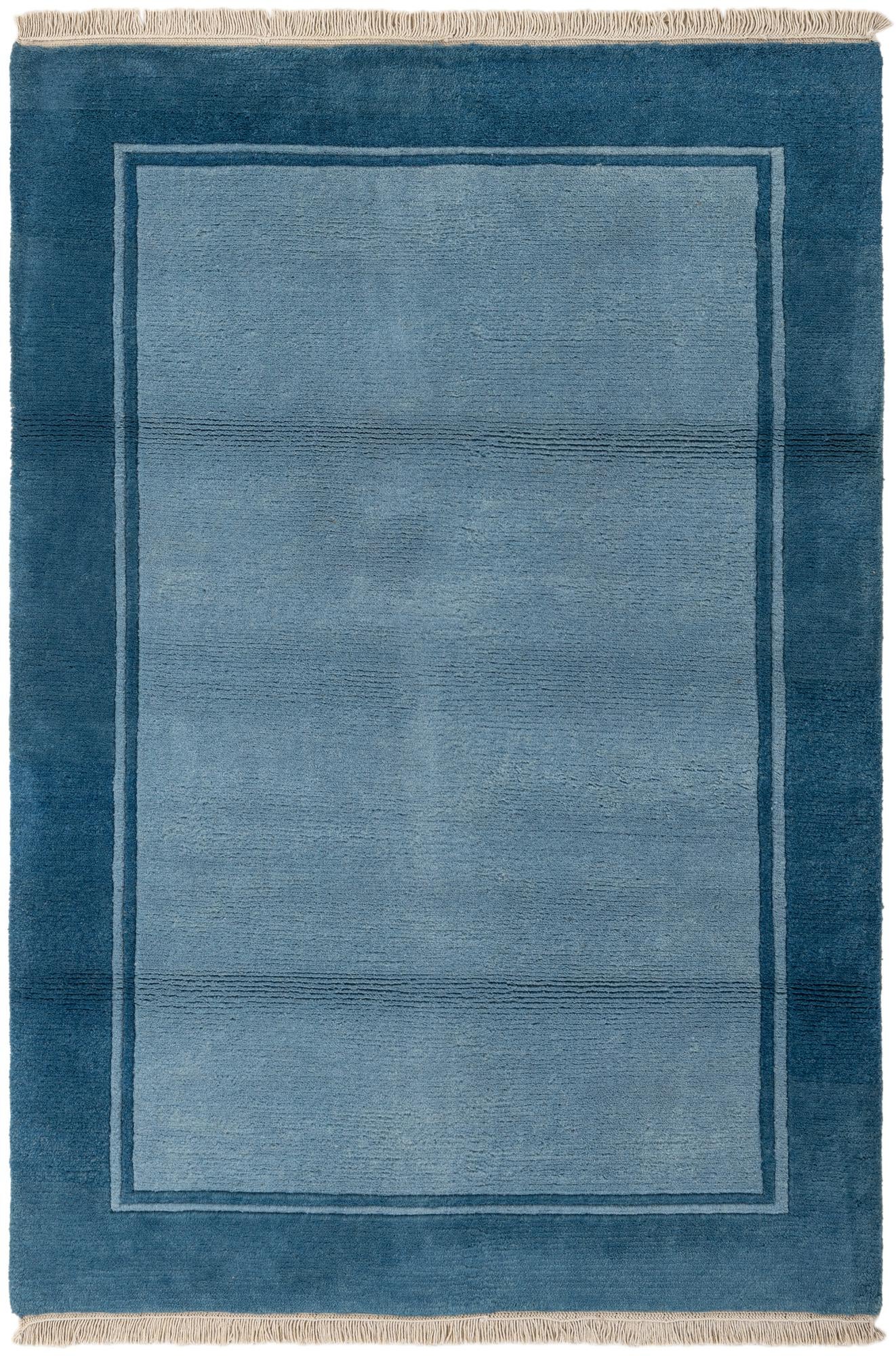 4' 1 x 5' 10 Hand Knotted Nepal Wool Rug