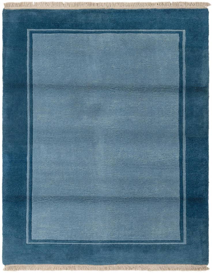 Detail image of 4' 1 x 5' 10 Hand Knotted Nepal Wool Rug