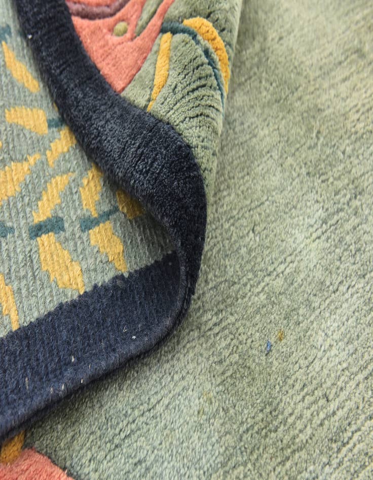 Detail image of 6' 9 x 8' Hand Knotted Nepal Wool Rug