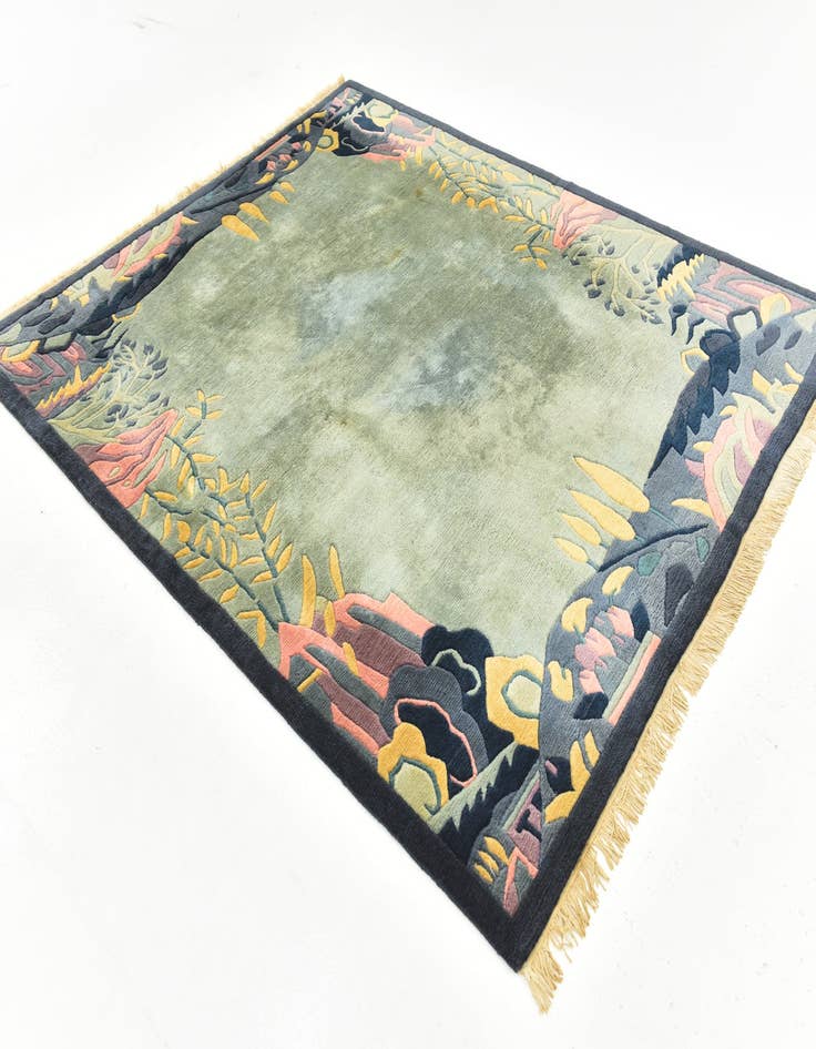 Detail image of 6' 9 x 8' Hand Knotted Nepal Wool Rug