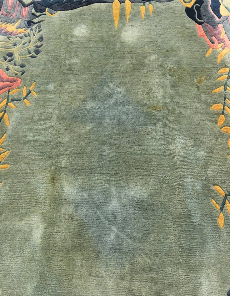 Detail image of 6' 9 x 8' Hand Knotted Nepal Wool Rug