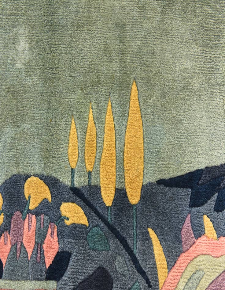 Detail image of 6' 9 x 8' Hand Knotted Nepal Wool Rug