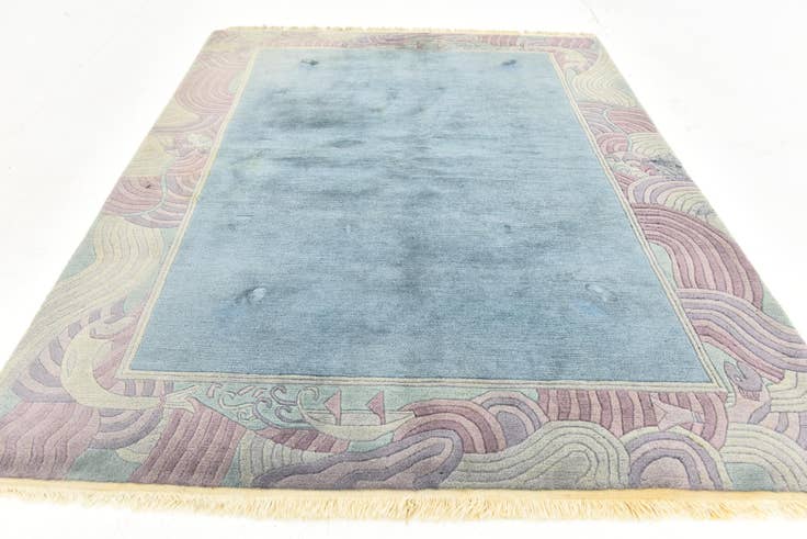 Detail image of 5' 6 x 7' 10 Hand Knotted Nepal Wool Rug