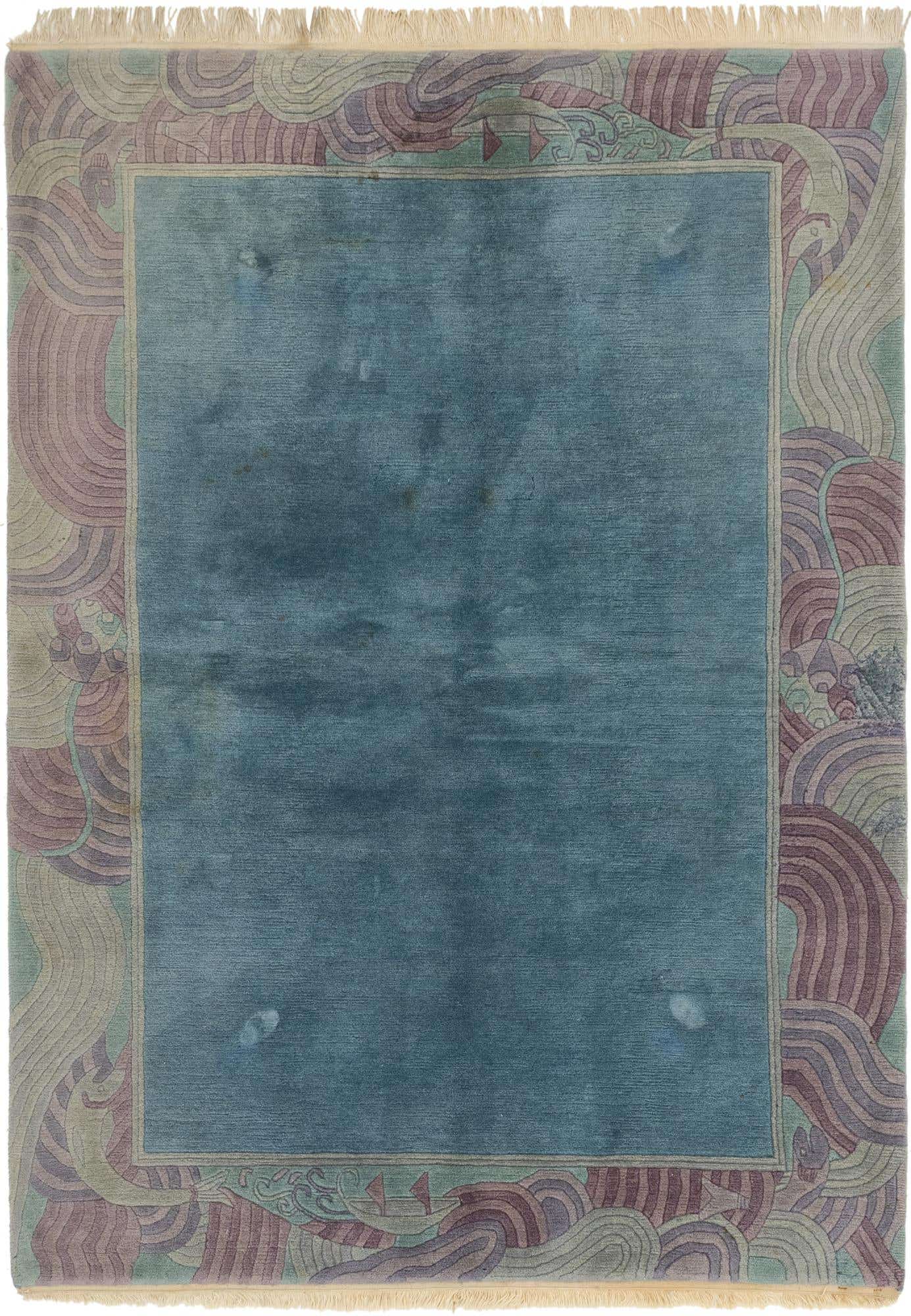 5' 6 x 7' 10 Hand Knotted Nepal Wool Rug