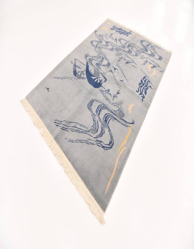 Detail image of 5' 7 x 8' Hand Knotted Nepal Wool Rug