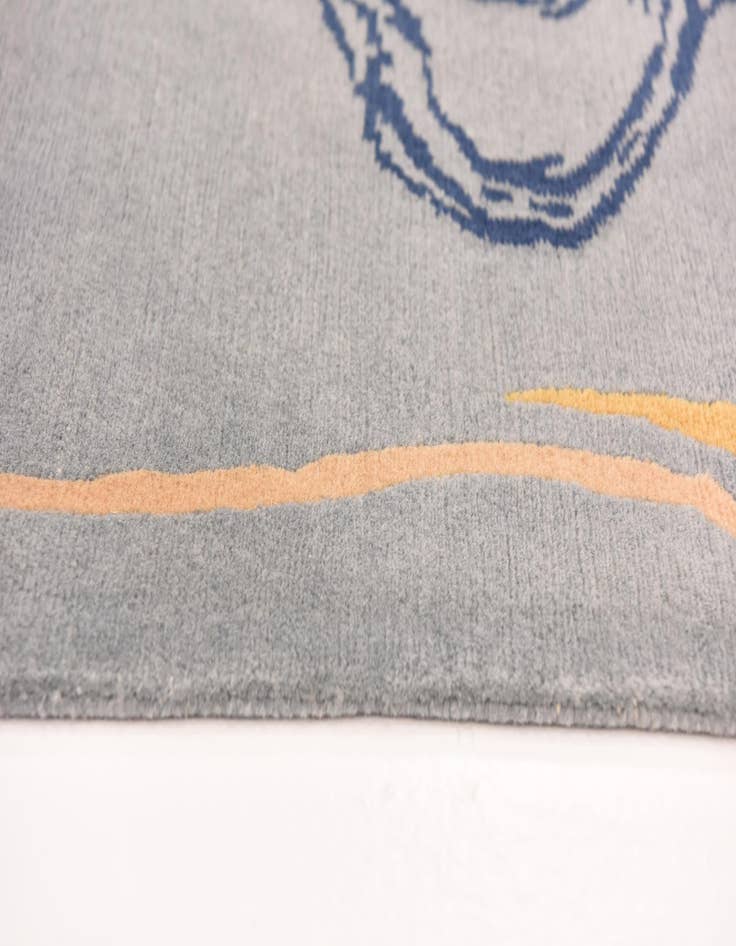 Detail image of 5' 7 x 8' Hand Knotted Nepal Wool Rug