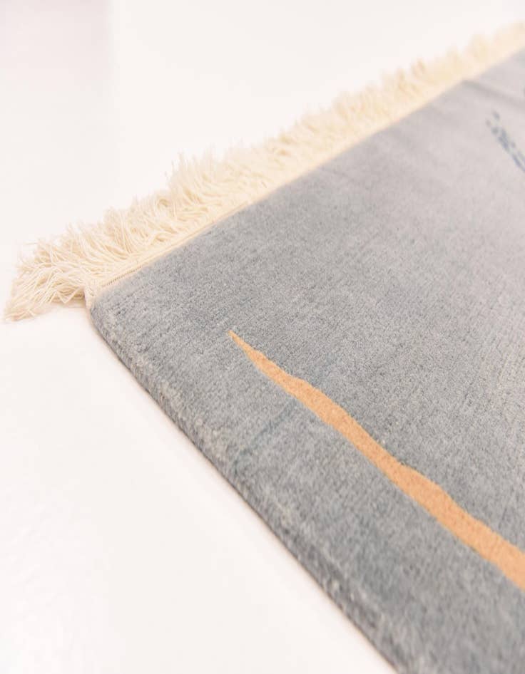 Detail image of 5' 7 x 8' Hand Knotted Nepal Wool Rug