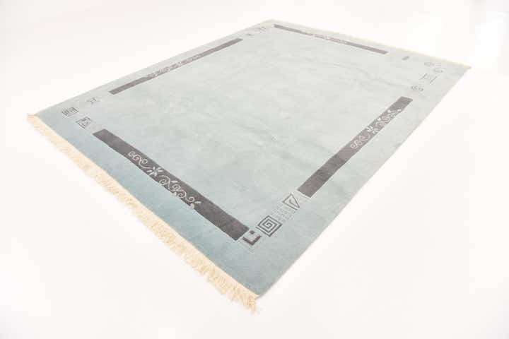 7' 4 x 9' 2 Hand Knotted Nepal Wool Rug