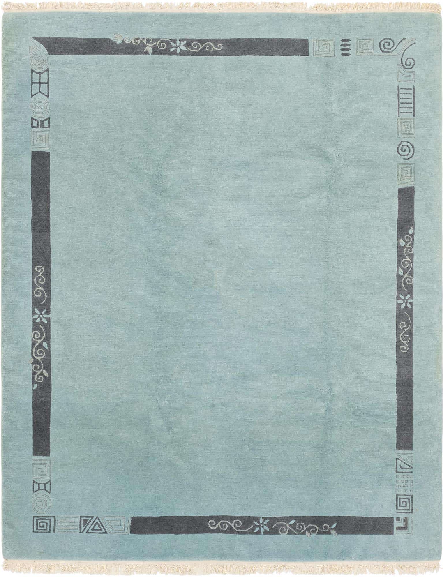 7' 4 x 9' 2 Hand Knotted Nepal Wool Rug