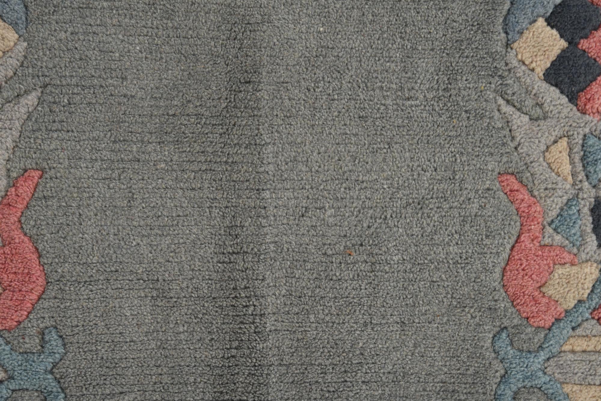 2' 5 x 4' 7 Hand Knotted Nepal Wool Rug