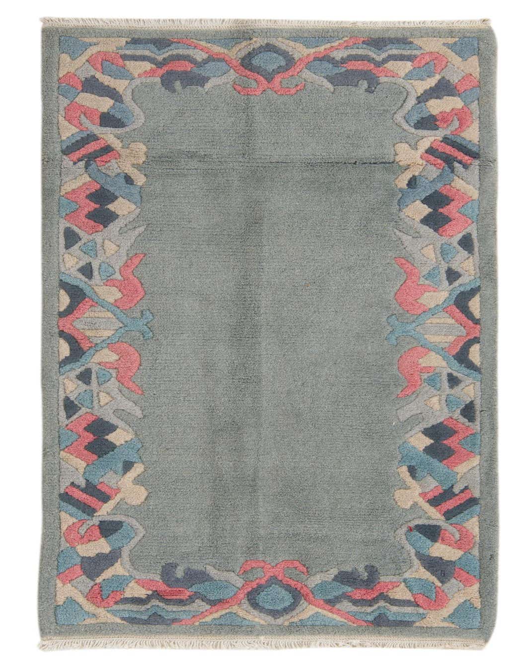 2' 5 x 4' 7 Hand Knotted Nepal Wool Rug