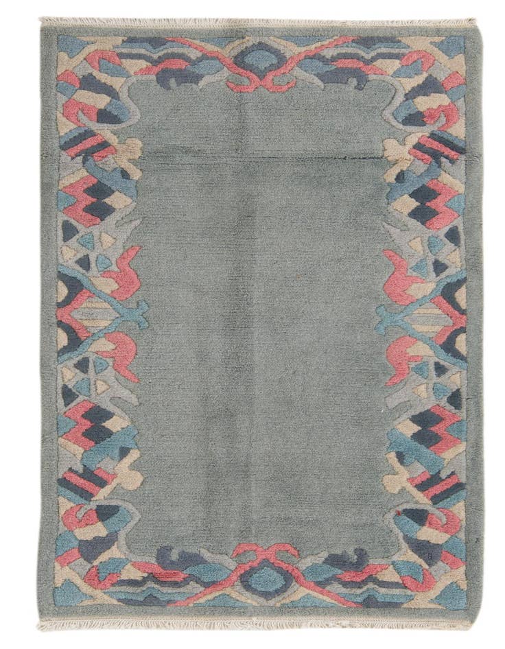 Detail image of 2' 5 x 4' 7 Hand Knotted Nepal Wool Rug
