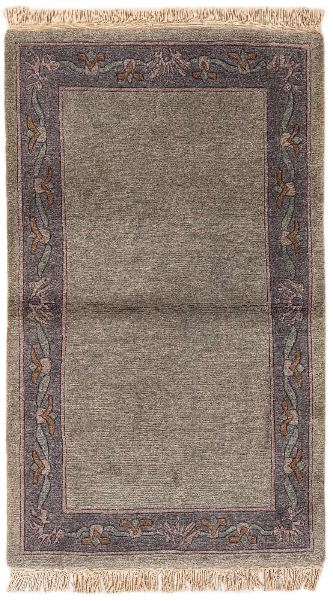 3' 2 x 5' 3 Hand Knotted Nepal Wool Rug