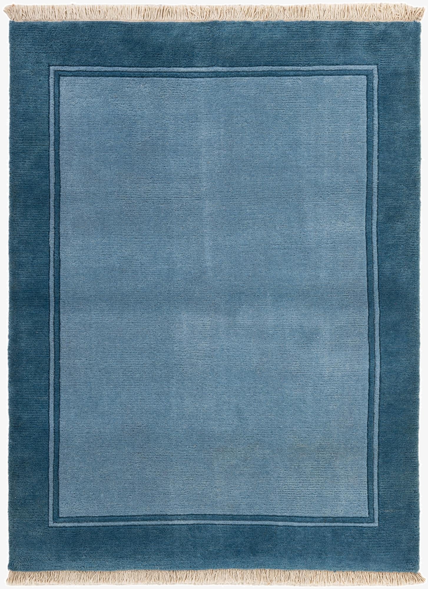 4' 2 x 5' 9  Hand Knotted Nepal Wool Rug