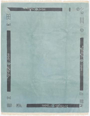 7' 4 x 9' 2 Hand Knotted Nepal Wool Rug