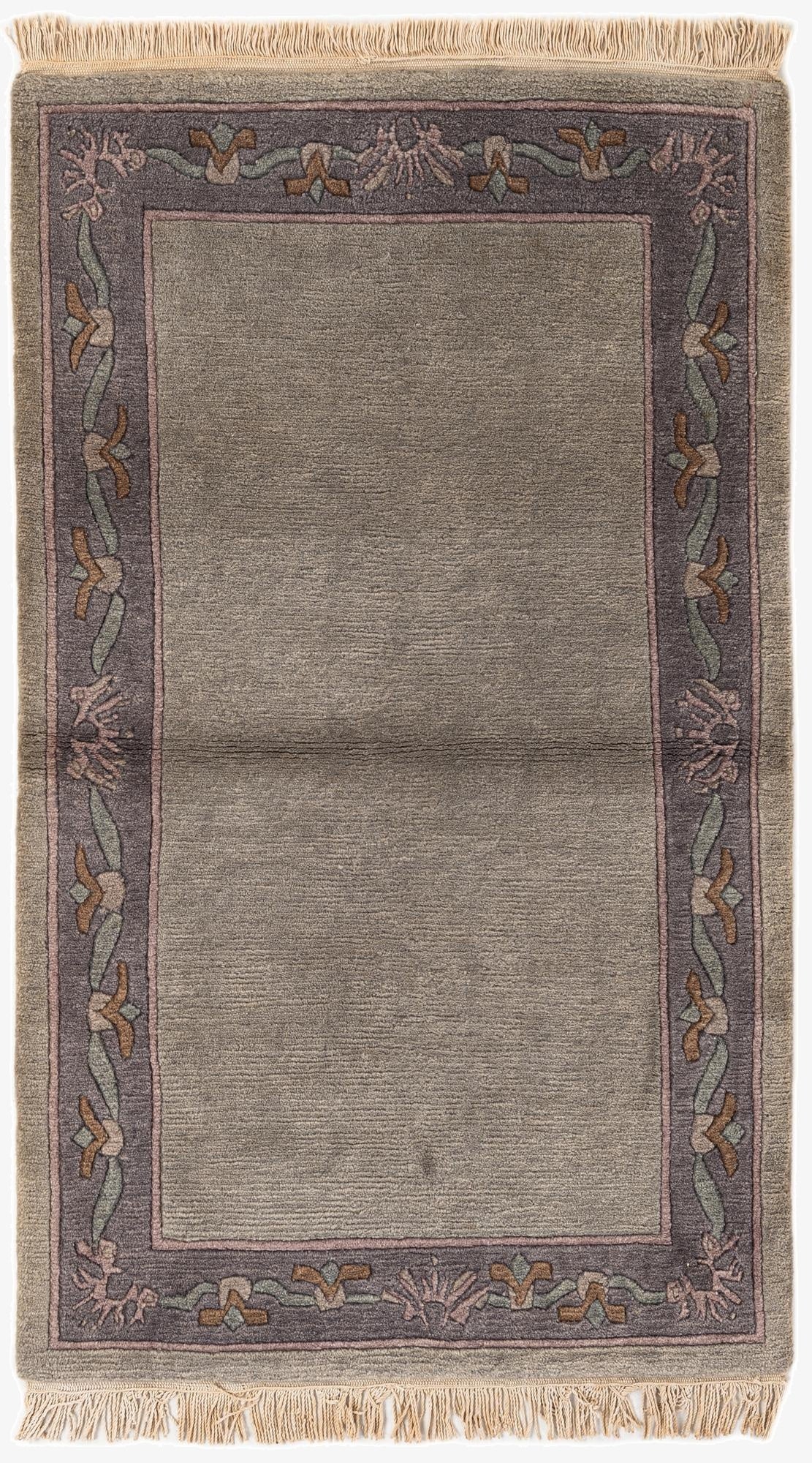 3' 2 x 5' 3  Hand Knotted Nepal Wool Rug