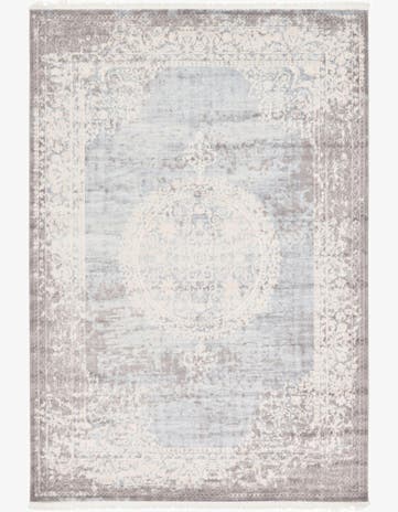 Light Blue New Vintage Rug