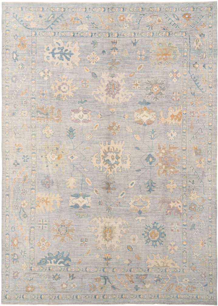 9' 10 x 13' 8 Hand Knotted Oushak Rug